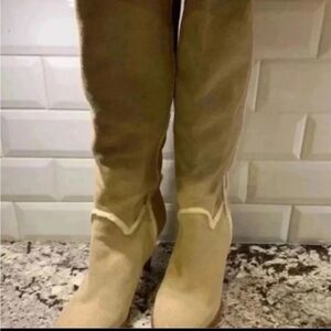 Banana Republic Suede Heeled Boots Size 7